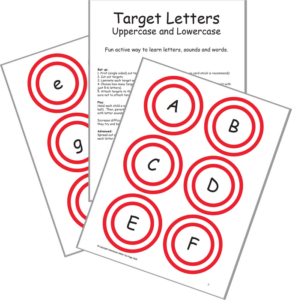 target letters (shoot the letters)
