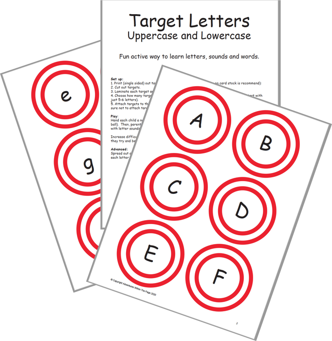 Target Letters (Shoot the letters)