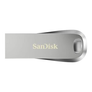 SanDisk Ultra Luxe 64GB USB 3.1 Flash Drive (Bulk 5 Pack) Works with Computer, Laptop, 150MB/s 64 GB PenDrive High Speed All Metal (SDCZ74-064G-G46) Bundle with (2) Everything But Stromboli Lanyards