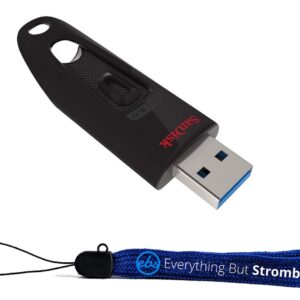 SanDisk Ultra 512GB USB 3.0 Flash Drive High Speed PenDrive 512 GB Memory Storage (SDCZ48-512G-U46) Bundle with (1) Everything But Stromboli Lanyard