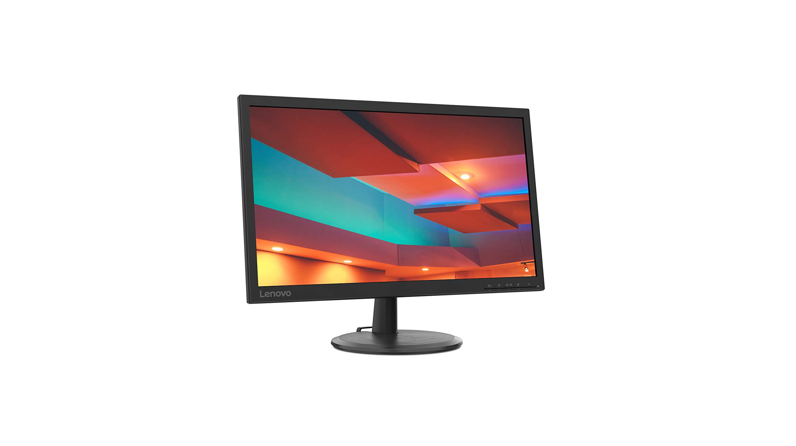 Lenovo D22-20 21.5-inch FHD (1920 x 1080) LED Backlit LCD Monitor, 16:9 Widescreen, 75Hz, 5ms, HDMI, VGA, VESA Mount, 66ADKCC1US, Raven Black