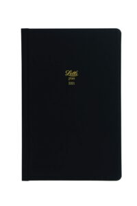 letts icon book size week to view 2021 diary - black