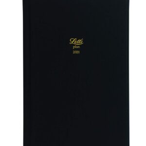 Letts Icon Book size week to view 2021 diary - black