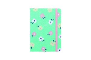 letts floral a6 day to page with appointments 2021 diary - green