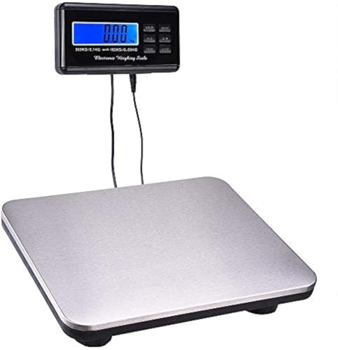 MejorChoy 660lbs Postal Scale LCD Digital Scale Floor Platform Scale 300kg Capacity for Shipping Weighing