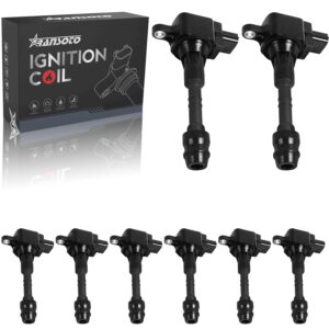 ransoto ignition coil packs compatible with nissan 2005-2007 armada 2004 pathfinder 2004-2007 titan 2004-2007 infiniti qx56 replace 22448-7s015 c1483 5c1482 uf510