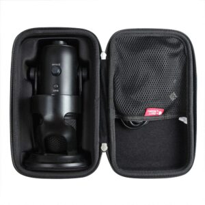 hermitshell travel case for blue yeti usb/yeti pro microphone