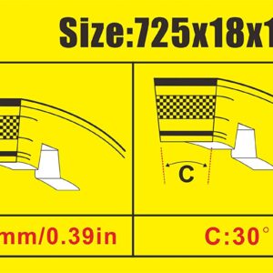 MRELC 3 Pcs Go Kart Drive Belt 725,Drive Belt Clutch Replacement for Hammerhead 80T TrailMaster Mid XRX Mud Head Go Kart 6.5HP Engine 30 Series(Go-Karts 9.110.018-9.100.018-725)