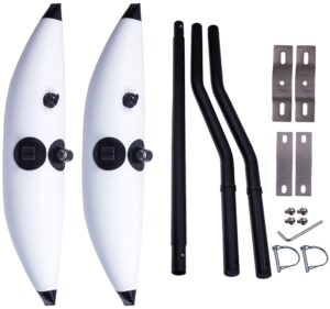 meter star kayak stabilization system float and rods kit, for kayaks, canoes, fishing boats, ocean-going boats easy install and high stability