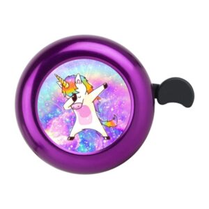 unicorn bike bell for kids girls boys,adjustable size bicycle bell bike accessories for adult women men clear sound bike horns