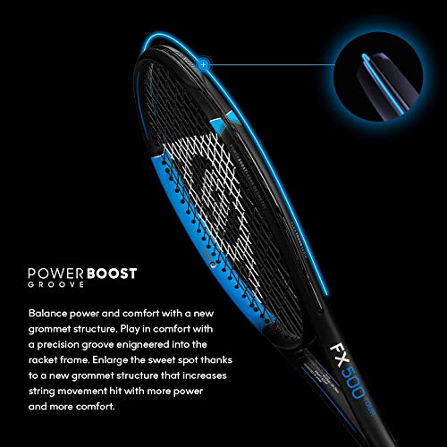 Dunlop Sports FX500 Tennis Racket, 4 1/8 Grip