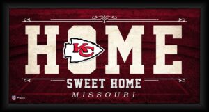 kansas city chiefs framed 10" x 20" home sweet home collage - nfl team plaques and collages