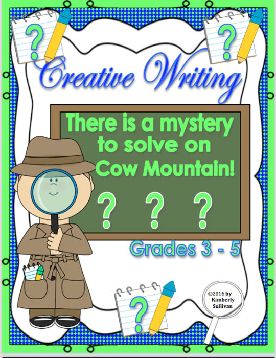 THE MYSTERY ON COW MOUNTAIN READING COMPREHENSION and CREATIVE WRITING