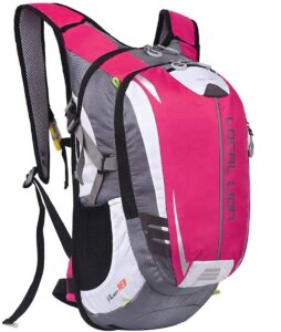 bsd 18l riding bicycle backpack,bike mtb outdoor cmaping cycling bag,climbing hiking backpack,mountain bike accessories,outdoor daypack running (pink)