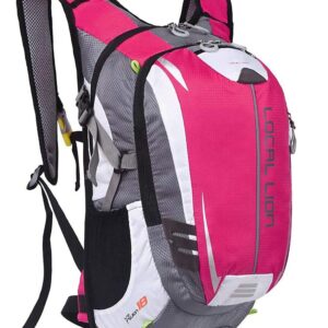 BSD 18L Riding Bicycle Backpack,Bike MTB Outdoor Cmaping Cycling Bag,Climbing Hiking Backpack,Mountain Bike Accessories,Outdoor Daypack Running (Pink)