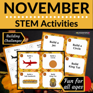 stem activities: november building challenges