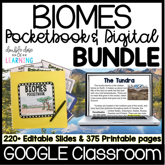 Biomes MEGA Bundle (5 Units): Digital Units for Google Distance Learning and Printable formats!
