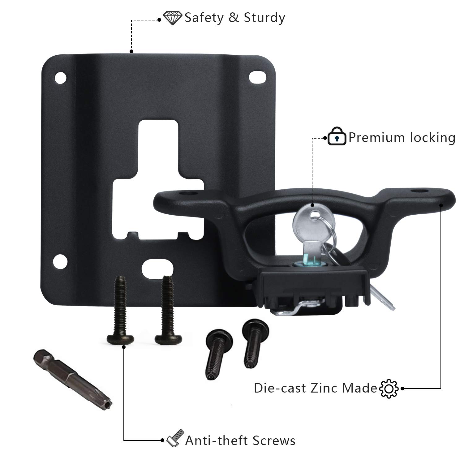 Nstarsmotor Truck Tie Down Anchors Perfect Replacement for Ford 2015-2023 F150 F250 F350, Truck Cargo Bed Tie Downs Boxlink Cleats & Plates (4 Pack), FL3Z-99000A64-B, FL3Z-9928408-AB