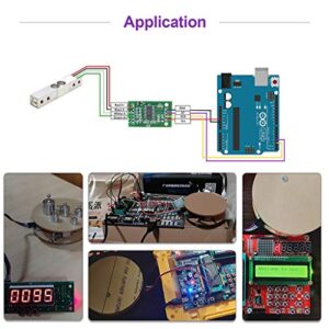 HX711 Digital Load Cell Weight Sensor AD Converter Breakout Module +5KG Portable Electronic Kitchen Scale Module for Arduino Scale