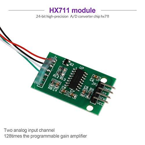 HX711 Digital Load Cell Weight Sensor AD Converter Breakout Module +5KG Portable Electronic Kitchen Scale Module for Arduino Scale