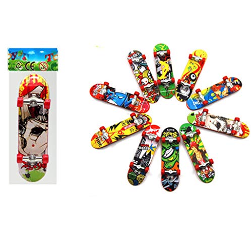 CAOREN Mini Skateboard, 2PCS Finger Board Tech Truck Mini Skateboards Alloy Stent Party Favors Gift