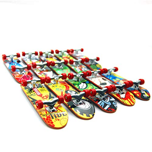 CAOREN Mini Skateboard, 2PCS Finger Board Tech Truck Mini Skateboards Alloy Stent Party Favors Gift