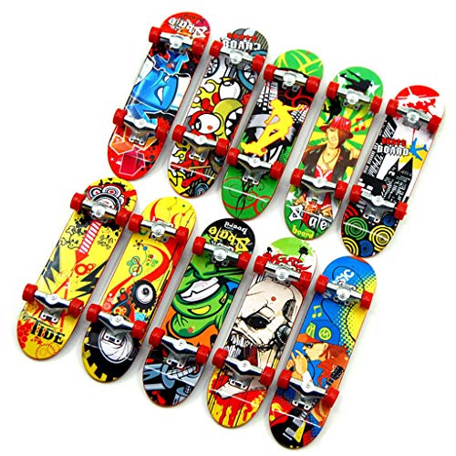 CAOREN Mini Skateboard, 2PCS Finger Board Tech Truck Mini Skateboards Alloy Stent Party Favors Gift