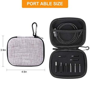 bhskjsz 10piece type c adapter kit, compatible with micro-usb/type-c/usb/1 -p hone cable,foam insert travel case with carabiner, includes usb type c cable