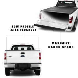 Armordillo CoveRex TFX Low Profile Flush Mount Hard Tri-Fold Truck Bed Tonneau Cover 7162341 Fits 2004-2014 Ford F150 F-150/2006-2008 Lincoln Mark LT 5.5 Ft (66") Short Bed