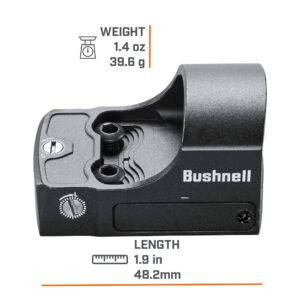 Bushnell RXS100 Reflex Sight, Red Dot Sight with 4 MOA and 8 Brightness Settings, Durable with Long Battery Life