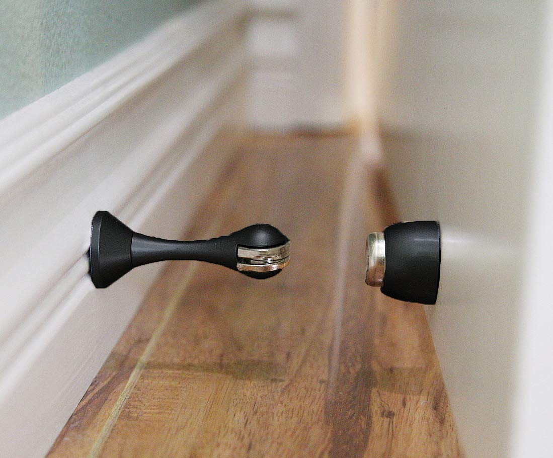 Safus Magnetic Door Stop - Charcoal Black - 1pc