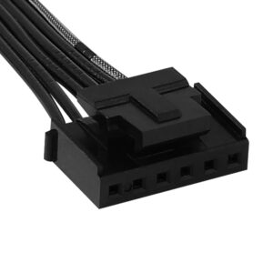 Aerocool Mirage 12 ARGB PC Fan, 1 x 12cm ARGB Fan with 6 Pin Connector, Black