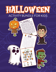 halloween activity bundle for kids
