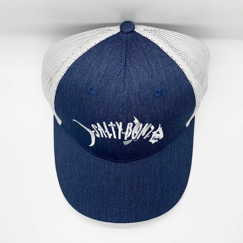 Salty Bonz Low-Profile Snapback Baseball Cap Perfect for, Fishing & Outdoors.