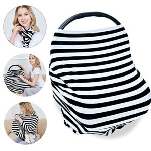 PPOGOO Nursing Cover for Breastfeeding Super Soft Multi Use for Baby Car Seat Covers Canopy Shopping Cart Cover Scarf Light Blanket Stroller Cover