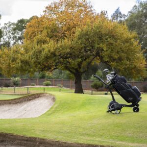 MGI Golf Zip Navigator Electric Caddy with Remote Control Black/Gray