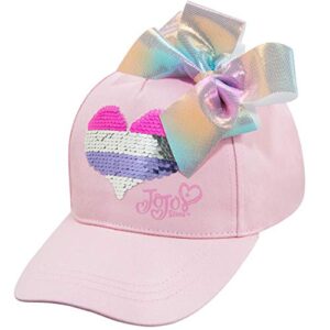 nickelodeon girls jojo siwa pink baseball cap hat - age 4-7