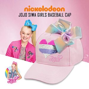 Nickelodeon Girls JoJo Siwa Pink Baseball Cap Hat - Age 4-7
