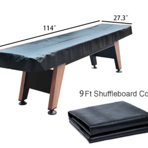 Waterproof Shuffleboard Table Cover for Shuffleboard Table 9ft Heavy Duty Leatherette Furniture Cover