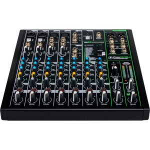 Mackie ProFX10v3 10-Channel Unpowered Mixer USB Bundle with Waveform OEM DAW, 4x Mophead 10-Foot TRS Cable, 4x 10-Foot XLR Cable, 2x 1/4" to 3.5mm Adapter, 10x Cable Ties and Microfiber Cloth