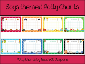 8 printable boys themed potty charts