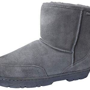 BEARPAW Men's Patriot Snow Boot, Charcoal, 10.5 M US