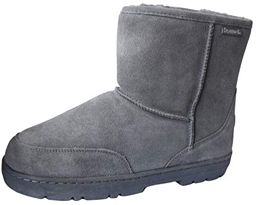 BEARPAW Men's Patriot Snow Boot, Charcoal, 10.5 M US