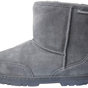 BEARPAW Men's Patriot Snow Boot, Charcoal, 10.5 M US