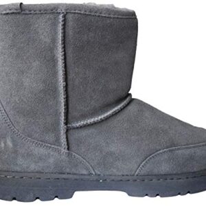 BEARPAW Men's Patriot Snow Boot, Charcoal, 10.5 M US