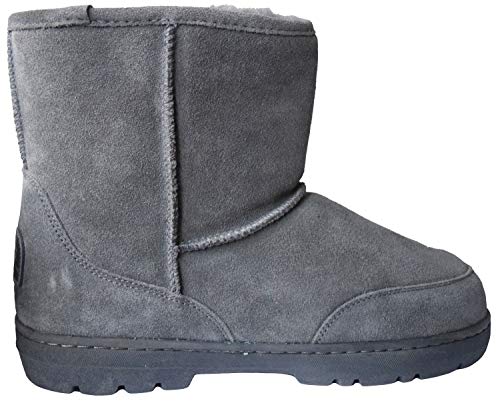 BEARPAW Men's Patriot Snow Boot, Charcoal, 10.5 M US