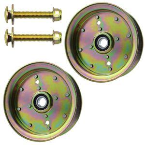 bosflag 2 pack 539132728 idler pulley replaces husqvarna 539132728 idler pulley, husqvarna 589766102, 539112196, 589766101 for husqvarna rz4623, mz6128, z246, rz46i, mz61, rz5424, mz5225 lawn tractors