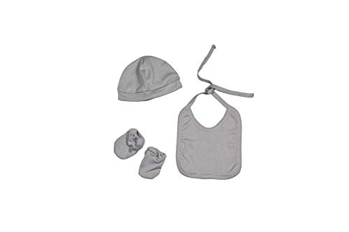 NORibaby Baby Gift Set. 9 Pieces/PIMA Cotton/KONJAC Sponge/Plush/Newborn Baby kit (Grey, 3-6 Months)