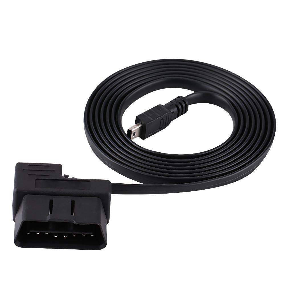 OBD2 USB Cable 16pin Car Diagnostic Extension Adapter to Mini USB Cable, 180cm