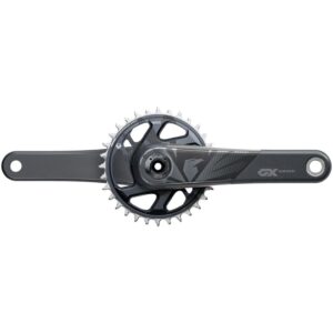 sram gx eagle carbon boost crankset - 175mm, 12-speed, 32t, direct mount, dub spindle interface, lunar